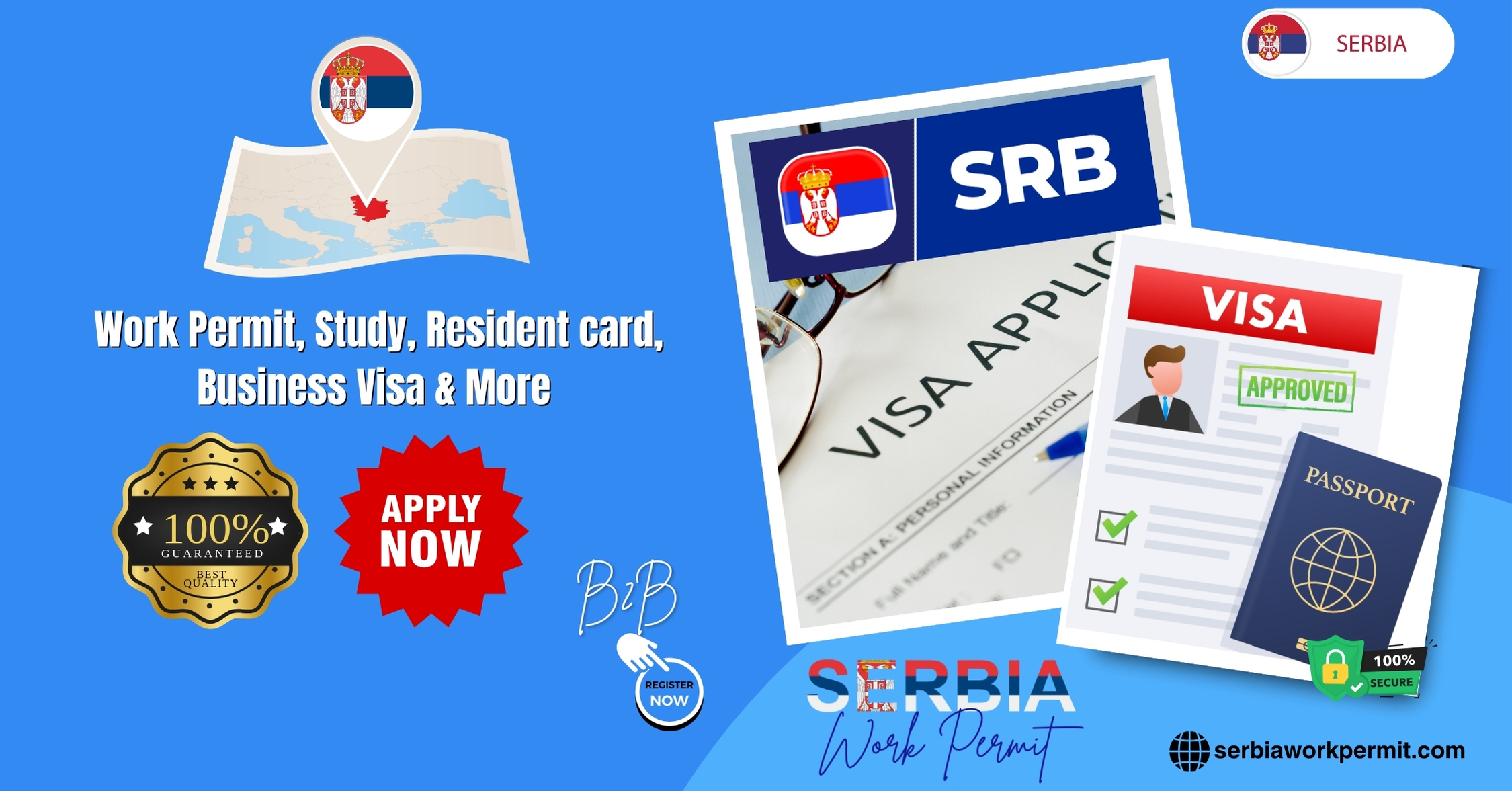 Serbia Work Permit Visa & Business Resident Visa Requirements for Citizens of the United States